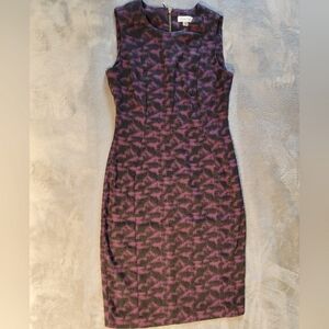 Calvin Klein Purple and Black Dress. Size 6.